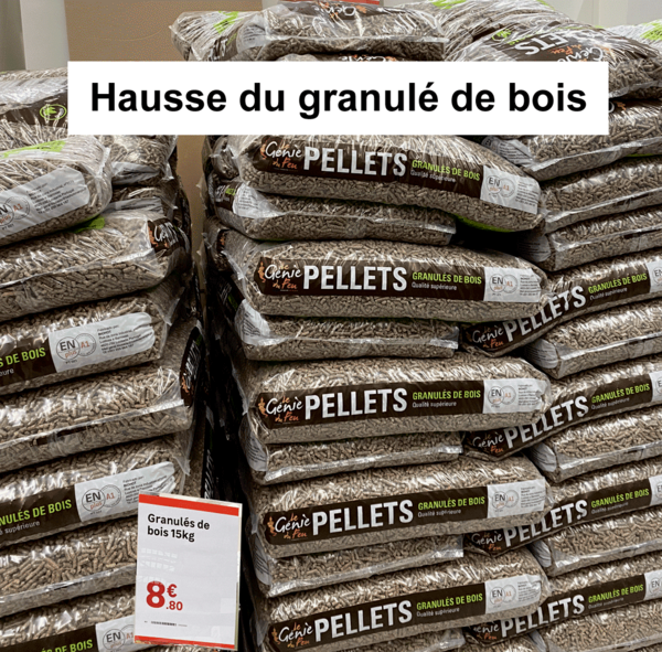 Hausse du granulé de bois