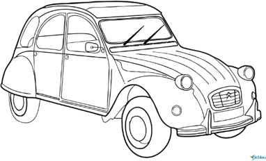 la 2cv Citroën peu coûteuse à fabriquer