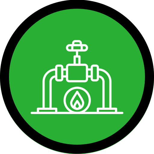 réseau de gaz naturel méthane