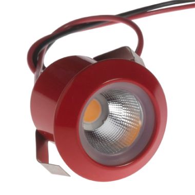 spot-led-fabriqué-en-France-métal-rouge